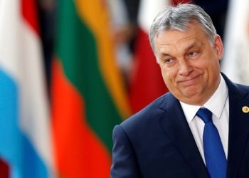 FILE PHOTO: Hungarian Prime Minister Viktor Orban arrives at the EU summit in Brussels, Belgium, March 9, 2017.   To match Special Report HUNGARY-ORBAN/BALATON    REUTERS/Francois Lenoir/File Photo - RC1BE9545E00