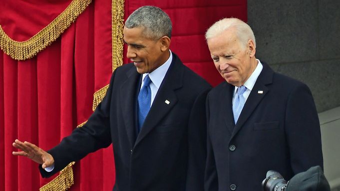 No New York or New Jersey newspapers or newspapers within a 75 mile radius of New York City.
Mandatory Credit: Photo by Shutterstock (7946049g)
United States President Barack Obama and US Vice President Joe Biden arrive for the ceremony where Donald J. Trump will be sworn-in as the 45th President of the United States on the West Front of the US Capitol.
Presidential Inauguration ceremony, Washington DC, USA - 20 Jan 2017