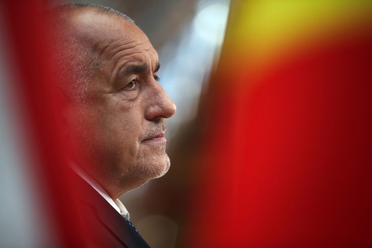 Bulgaria's Prime Minister Boyko Borissov, arrives for the fourth day of an EU summit at the European Council building in Brussels, on July 20, 2020, as the leaders of the European Union hold their first face-to-face summit over a post-virus economic rescue plan. (Photo by Francisco Seco / POOL / AFP) (Photo by FRANCISCO SECO/POOL/AFP via Getty Images)