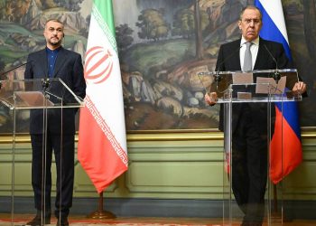 MOSCOW, RUSSIA - MARCH 15, 2022: Russia's Minister of Foreign Affairs Sergei Lavrov (R) and Iran's Minister of Foreign Affairs Amir Abdollahian during a press conference following a meeting at the Reception House of the Russian Ministry of Foreign Affairs. Vladimir Astapkovich/POOL/TASS

–осси€. ћосква. ћинистр иностранных дел –‘ —ергей Ћавров и министр иностранных дел »рана ’осейн јмир јбдоллахи€н (справа налево) во врем€ совместной пресс-конференции в ƒоме приемов ћ»ƒ –‘ на —пиридоновке. ¬ладимир јстапкович/POOL/“ј——