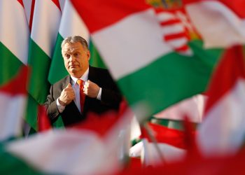 SZEKESFEHERVAR, HUNGARY - APRIL 06: Hungarian Prime Minister Viktor Orban attends his Fidesz party campaign closing rally on April 6, 2018 in Szekesfehervar, Hungary. Hungary will hold a parliamentary election on April 8, 2018.  (Photo by Laszlo Balogh/Getty Images)