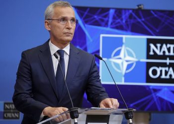 NATO Secretary General Jens Stoltenberg speaks during a media conference after a meeting of NATO defense ministers at NATO headquarters in Brussels, Thursday, June 16, 2022. NATO defense ministers gathered Thursday for talks focusing on bolstering forces and deterrence along the military alliance's eastern borders to dissuade Russia of planning further aggression. (AP Photo/Olivier Matthys)