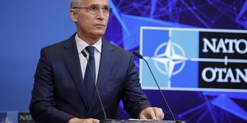 NATO Secretary General Jens Stoltenberg speaks during a media conference after a meeting of NATO defense ministers at NATO headquarters in Brussels, Thursday, June 16, 2022. NATO defense ministers gathered Thursday for talks focusing on bolstering forces and deterrence along the military alliance's eastern borders to dissuade Russia of planning further aggression. (AP Photo/Olivier Matthys)