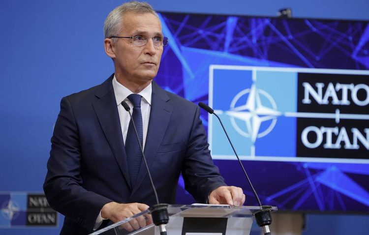 NATO Secretary General Jens Stoltenberg speaks during a media conference after a meeting of NATO defense ministers at NATO headquarters in Brussels, Thursday, June 16, 2022. NATO defense ministers gathered Thursday for talks focusing on bolstering forces and deterrence along the military alliance's eastern borders to dissuade Russia of planning further aggression. (AP Photo/Olivier Matthys)