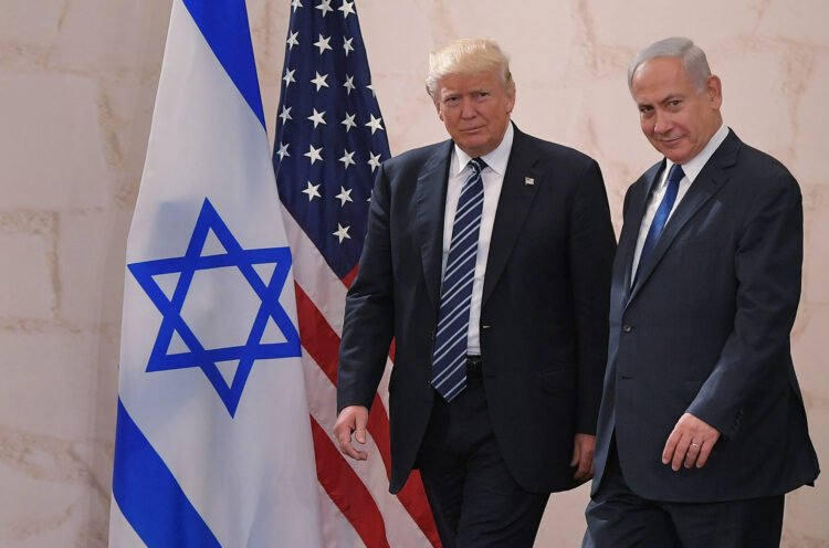 US President Donald Trump (L) arrives at the Israel Museum to speak in Jerusalem on May 23, 2017, accompanied by Israeli Prime Minister Benjamin Netanyahu. / AFP PHOTO / MANDEL NGAN        (Photo credit should read MANDEL NGAN/AFP/Getty Images)