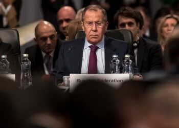 epa08046252 Russian Foreign Affairs Minister Sergei Lavrov attends the 26th Organization for Security and Co-operation in Europe (OSCE) Ministerial Council in Bratislava, Slovakia, 05 December 2019. The 26th OSCE Ministerial Council, bringing together Foreign Ministers from across the OSCE region, takes place on 05 and 06 December 2019.  EPA-EFE/MARTIN DIVISEK