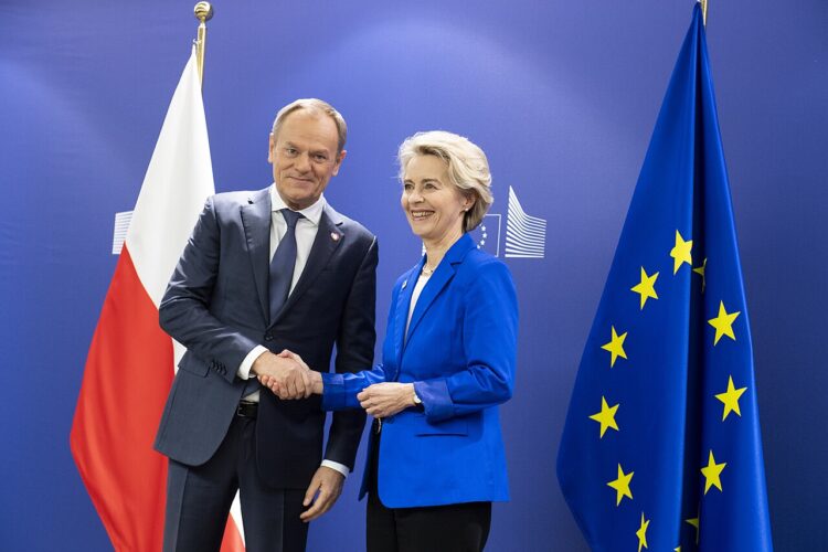 Donald Tusk, Ursula von der Leyen