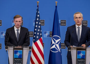 Joint press conference with NATO Secretary General Jens Stoltenberg and National Security Adviser of the United States, Jake Sullivan