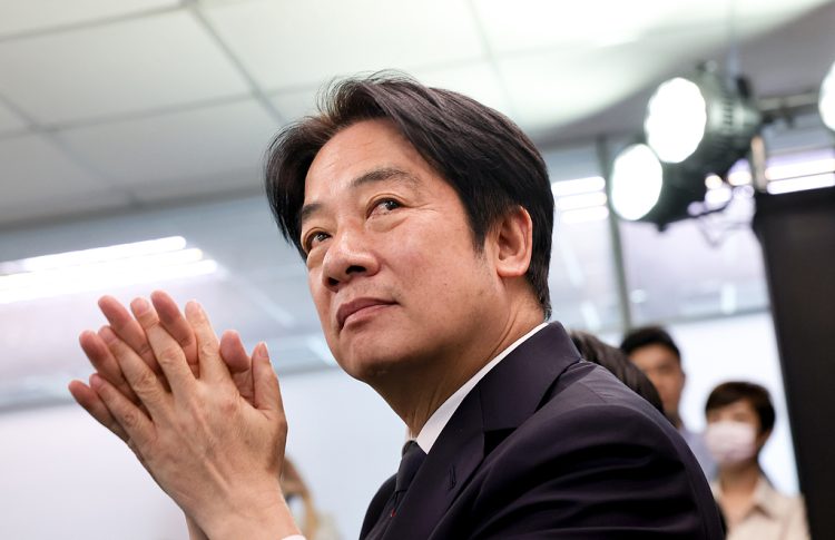 Lai Ching-te, Taiwan's vice president, during a news conference in Taipei, Taiwan, on Wednesday, April 12, 2023. Lai was named as the ruling Democratic Progressive Party's candidate in next year's presidential election, a vote being watched more closely than ever from Washington to Beijing. Photographer: I-Hwa Cheng/Bloomberg
