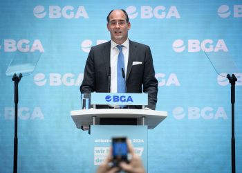 FILED - Dirk Jandura, president of the German foreign trade association (BGA) speaks at the opening of the Entrepreneurs' Day 2024. Photo: Bernd von Jutrczenka/dpa