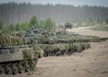 FILED - The Bundeswehr with Leopard 2 tanks during a NATO exercise: Until now, new purchases by the German military have required a lot of lead time. Photo: Kay Nietfeld/dpa