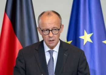 German Chancellor Friedrich Merz attends a joint press conference at the Federal Chancellery. Photo: Soeren Stache/dpa