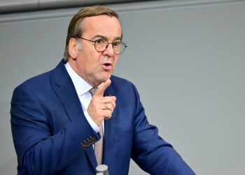 FILED - Boris Pistorius, Germany's Minister of Defence, speaks during a session at the German Parliament (Bundestag). Photo: Sebastian Gollnow/dpa