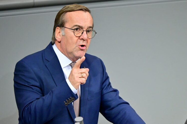 FILED - Boris Pistorius, Germany's Minister of Defence, speaks during a session at the German Parliament (Bundestag). Photo: Sebastian Gollnow/dpa