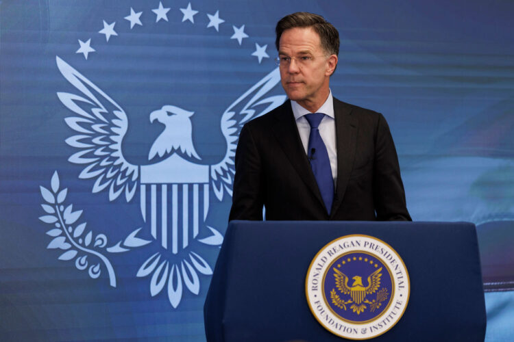 NATO Secretary General Mark Rutte speaks at the Reagan Institute’s Center for Peace Through Strength