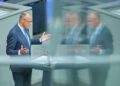 German Chancellor Friedrich Merz speaks in the plenary chamber of the Bundestag ahead of the government's policy statement. Photo: Michael Kappeler/dpa