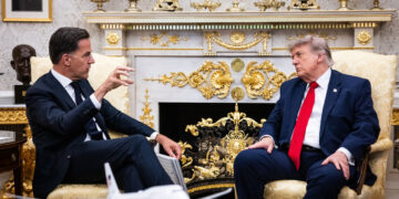 NATO Secretary General Mark Rutte meets with the President of the United States, Donald Trump