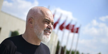 ANKARA, TURKIYE - JULY 9: Albania Prime Minister Edi Rama departs from Esenboga Airport following the 36th NATO Heads of State and Government Summit in Ankara, Turkiye, on July 9, 2026. Mehmet Futsi / AnadoluNo Use USA No use UK No use Canada No use France No use Japan No use Italy No use Australia No use Spain No use Belgium No use Korea No use South Africa No use Hong Kong No use New Zealand No use Turkey