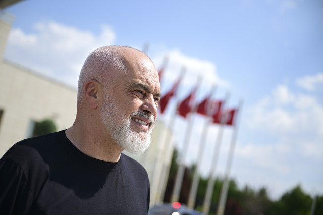 ANKARA, TURKIYE - JULY 9: Albania Prime Minister Edi Rama departs from Esenboga Airport following the 36th NATO Heads of State and Government Summit in Ankara, Turkiye, on July 9, 2026. Mehmet Futsi / AnadoluNo Use USA No use UK No use Canada No use France No use Japan No use Italy No use Australia No use Spain No use Belgium No use Korea No use South Africa No use Hong Kong No use New Zealand No use Turkey