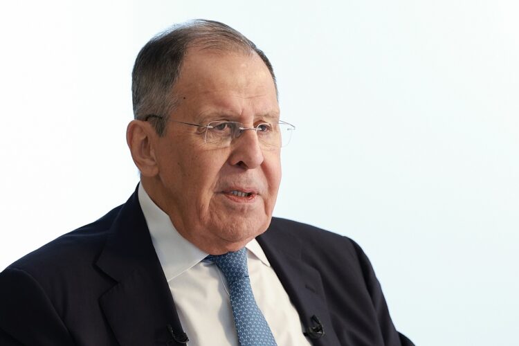 RUSSIA, MOSCOW - JULY 16, 2026: Russia's Minister of Foreign Affairs Sergei Lavrov during an interview with TASS General Director Kondrashov. Alexander Shcherbak/TASS