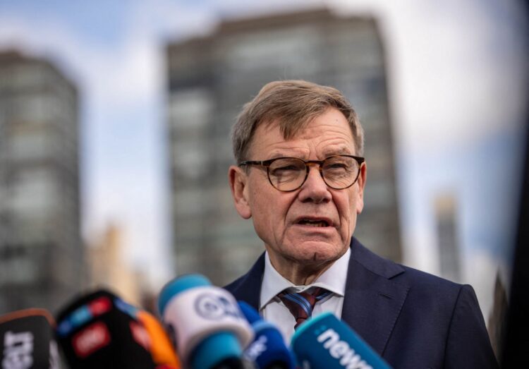 Johann Wadephul, German Minister of Foreign Affairs, speaks to the press ahead of the UN Security Council meeting on the sidelines of the UN General Assembly. Photo: Michael Kappeler/dpa