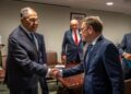 Sergey Lavrov (left), Russia's foreign minister,
bids farewell to Johann Wadephul (CDU, right), foreign minister, after a meeting on the sidelines of the UN General Assembly session at the United Nations. Photo: Michael Kappeler/dpa
