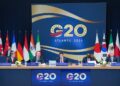 Britain's Foreign Secretary Ed Miliband, Poland's Foreign Minister Radoslaw Sikorski and Secretary of State Marco Rubio attend the G20 Foreign Ministers' Meeting in Atlanta, Friday, Oct. 30, 2026. (Megan Varner/Pool Photo via AP)